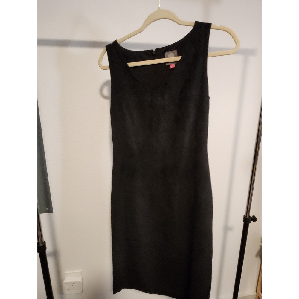 Vince Camuto Little Black Dress Sleeveless Fitted Cocktail Career Size 4